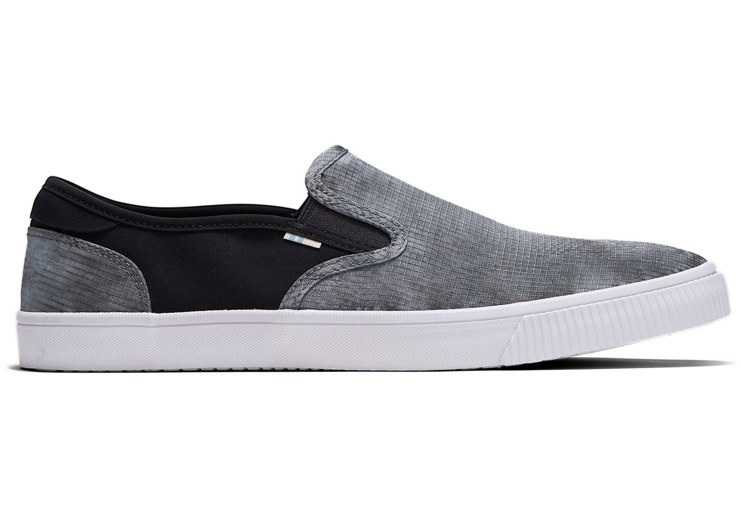 Toms Baja Topanga Green Tie Dye Techy Woven - Mens Slip Ons - Grey/black - NZ - 260193RHM